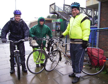 Neil, Joyce and Ian ready for any weather 