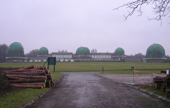 The highly secure Science Centre (from the bridle path) 