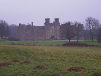 Herstmonceux Castle through the gloom