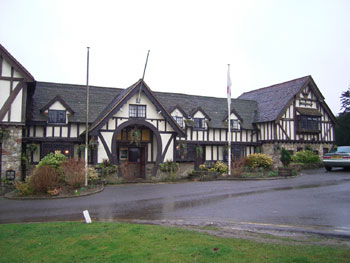 The mock-Tudor splendour of the Horseshoe Inn