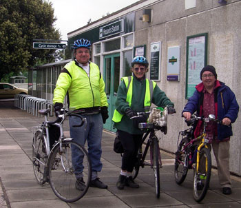 Ian, Joyce and Fred at Hassocks station