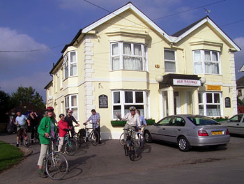 Leaving the Old Railway Tavern