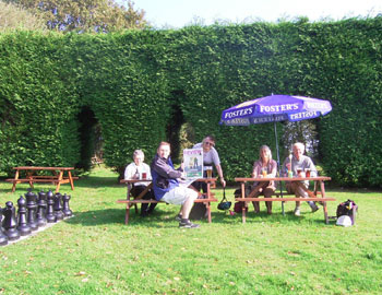 In the pub garden 