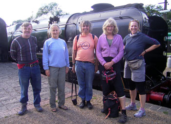 Posing in front of 'Eddystone' 