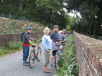 On the bridge in Copyhold Lane