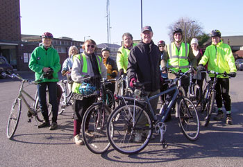 The start at Chichester (Fred behind the camera) 