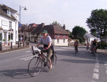 Joyce leads the way through Steyning 