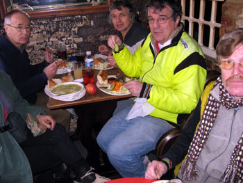 Lunch in our cubby hole 