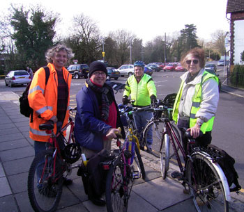 Jim, Fred, Ian and Joyce at Hassocks station 