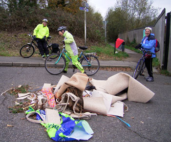 Fly tipping near the top 