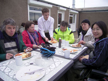 Jim, Annie, Ian, Joyce and Mei at Carats cafe