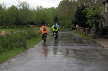 Cycling in the rain 