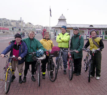 Fred, Joyce, Anne, Ian, Jim and Jeff at the Palace Pier
