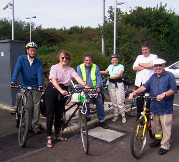 Roger, Joyce, Ian, Suzanne, Richard and Fred at Berwick station 