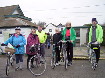 Outside Berwick station