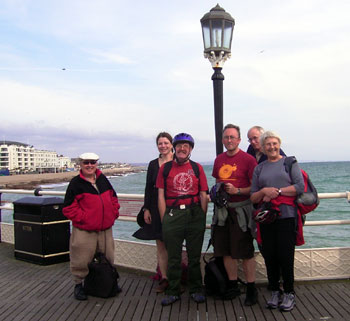 On Worthing Pier with a view towards Brighton 