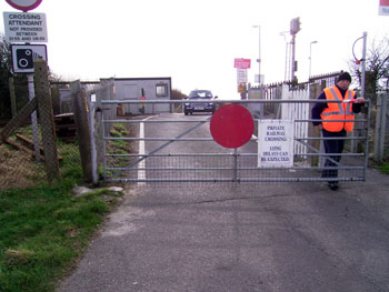 The human controlled crossing at Norman's Bay