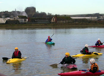 View of the Adur and Lancing College from the toll bridge 