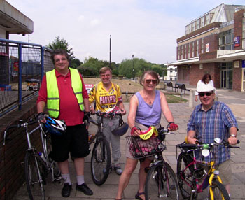 Ian, Jeff, Joyce and Fred (passer-by took photo!) 