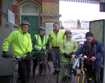 Roger, Joyce, Ian, Suzanne and Fred at Lewes station 