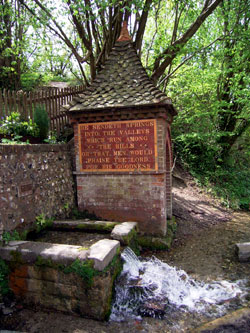 Memorial (one of two) to John Ruskin at Fulking 