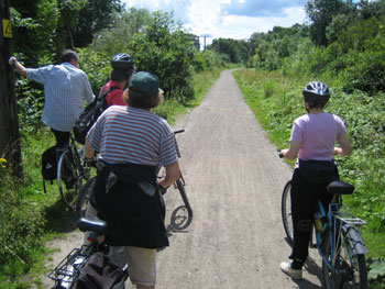 Along the old railway