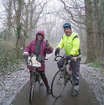 Joyce and Ian in the snow 