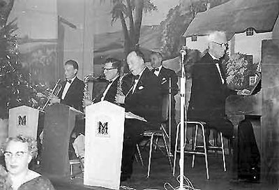 Ernest Sugden on piano 