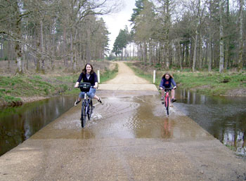 Anya and Eliane loved the ford so much, they went back and did it again for the camera 