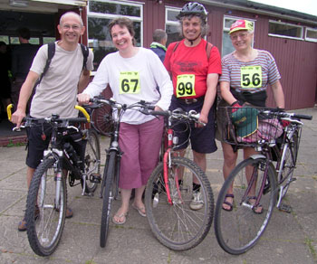 John, Annie, Jim and Joyce at the start 