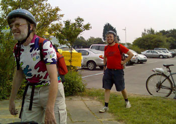 Jeff and Jim at the finish