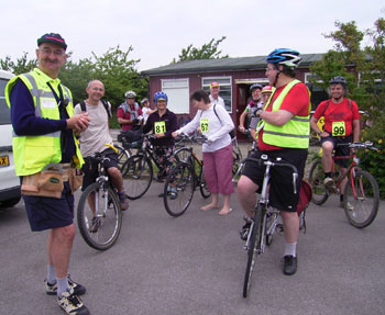 Les (the organiser) attempts to herd some cats 