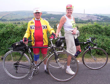 Ed and Sarah overlooking the cement works