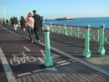 sea posts painted